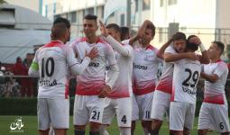 فرحة لاعبين شباب خانيونس