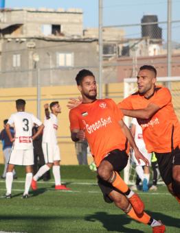 احتفال محمد أبو عودة بهدفه