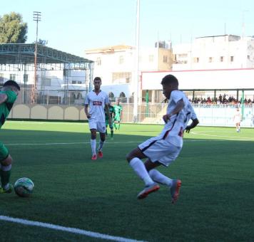 جانب من مباراة خدمات رفح والرياضي