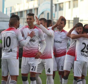 فرحة لاعبين شباب خانيونس